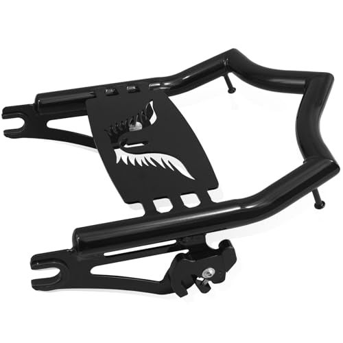 NOVALLA Detachable Stealth Luggage Rack Compatible for Harley Touring Street Glide Road King Electra Glide 2009-2025 Black - Image 4
