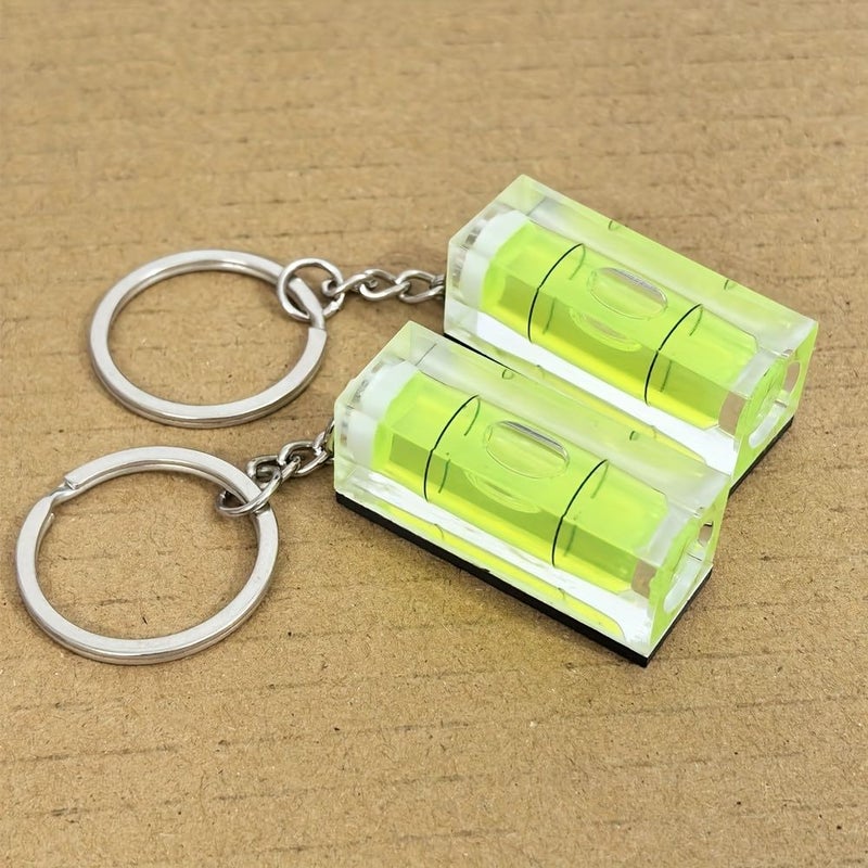 4pcs 15x15x40mm Keychain Portable Bubble Level Mini Pocket Tool Leveling Gauge For Measuring Layout Gift For Boyfriend And DIY Enthusiasts - Image 4