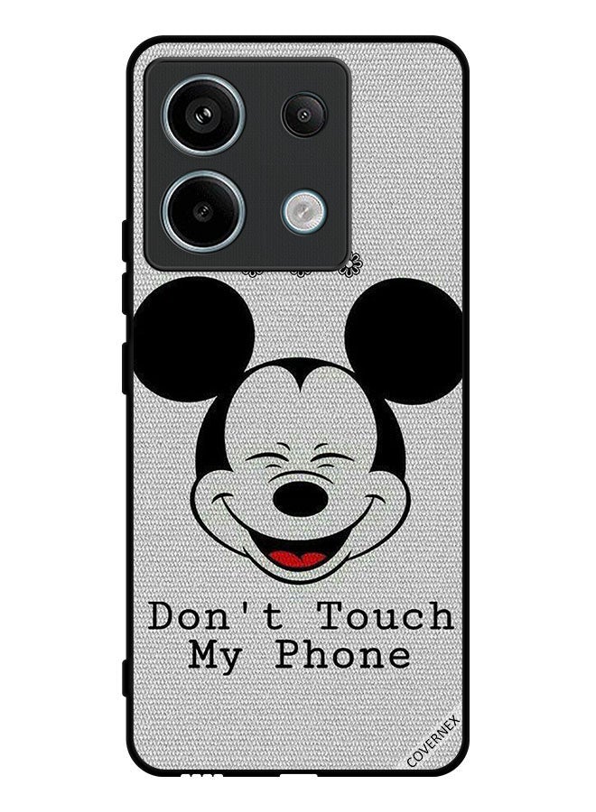 Covernex Protective Case Cover For Xiaomi Redmi Note 13 Pro Don't Touch My Phone Mickey - Image 1