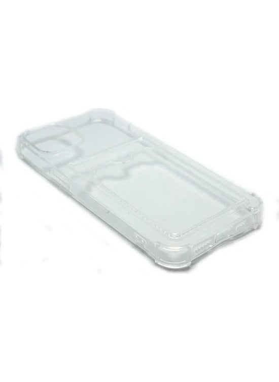 TahTicMer Samsung Galaxy Note 9 N960 Case Silicone Transparent Credit Card Holder Compartment Anti-Shock Four Corner Impact Protection  - Image 3