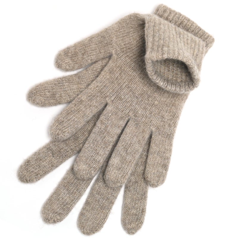 Zaya Organic Pure Wool Gloves for Men and Women, Un-dyed Sustainable Natural Fiber, Essential Cold-Weather Winter Accessories (Taupe, Woman) - Image 2