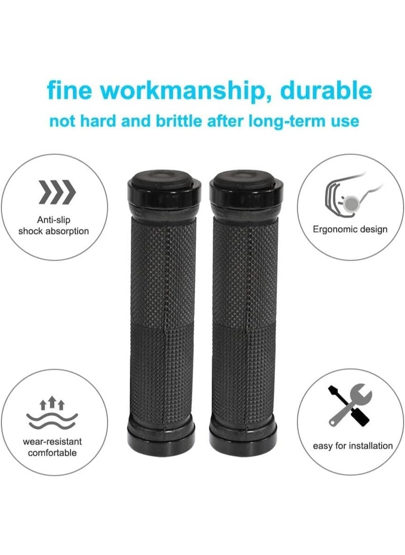 Gonice Bike Handlebar Grips - Non Slip Rubber Bicycle Handle Grips with Aluminum Lock, Bike Grips for Scooter Cruiser Tricycle Wheel Chair Mountain Road Bike  - Image 3