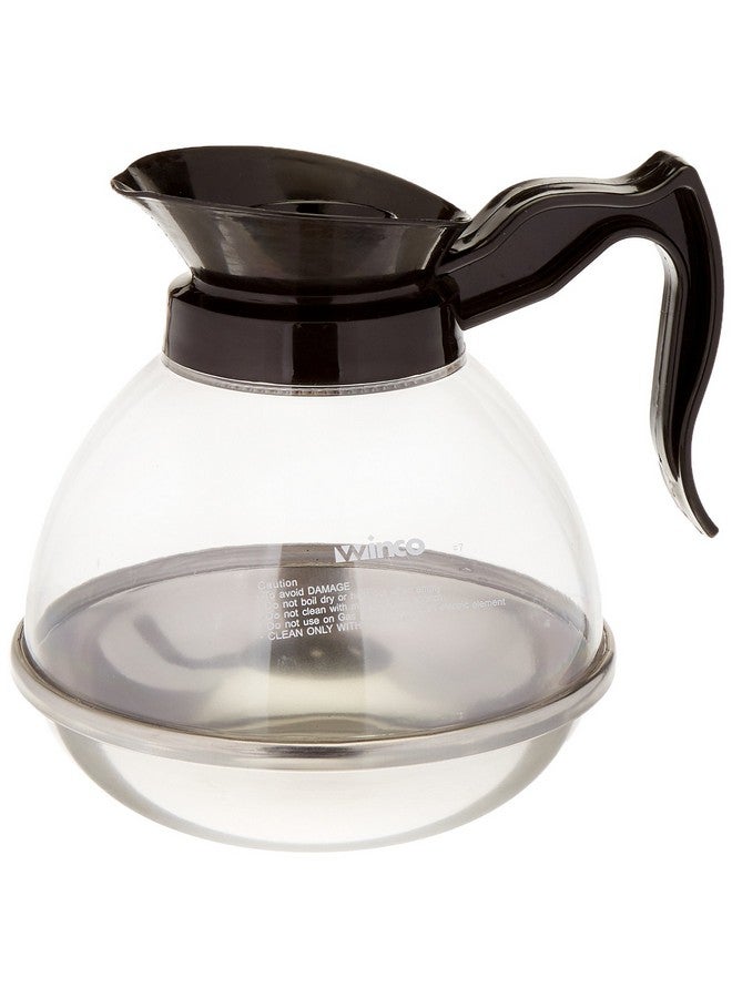 Winco Plastic Coffee Decanter, Stainless Steel, 64-Ounce, Medium