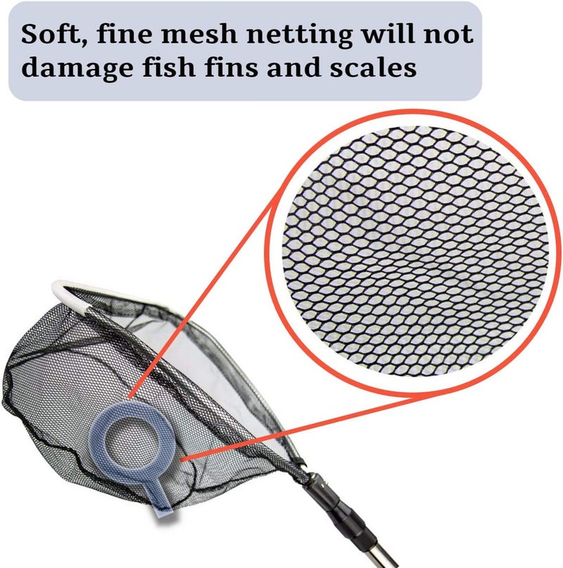 Aquascape HeavyDuty Pond Fish Net with Extendable Handle  Durable Fine Mesh MultiPurpose Koi  Fish  Debris Removal Tool for Ponds  Water Gardens 36 to 69 inches Telescoping Handle 98560 - Image 4