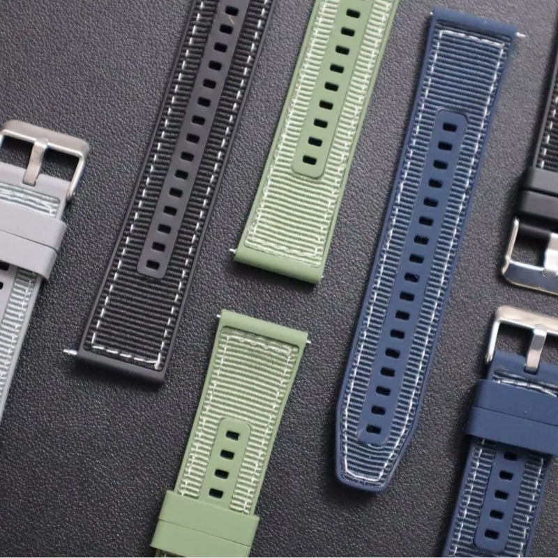 Bluejw 22mm Quick Release Luxury Sports Strap for GT4 Pro Watch4Pro, Breathable Replacement Watch Band with Stainless Steel Buckle - Image 2