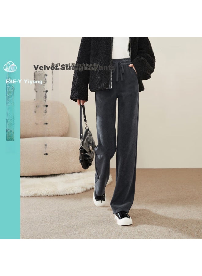 ESE-Y Yiyang Casual Pants, Blue-gray, Size 26 - Image 1