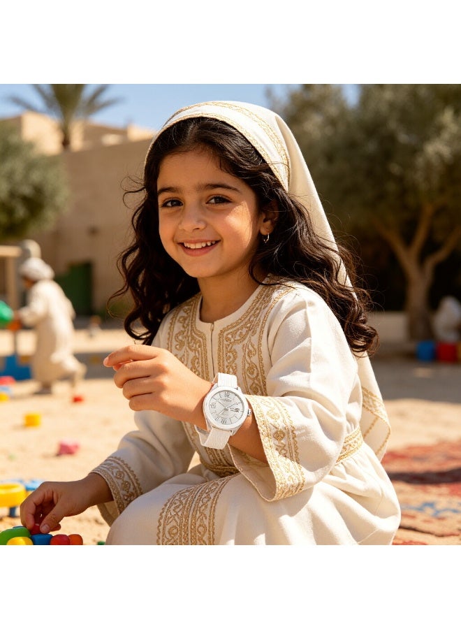ساعة كوارتز مقاومة للماء، ساعة طلابية كبيرة مضيئة، مقاومة للماء حتى 5 ضغط جوي، تقويم مزدوج، ساعة يد رياضية صامتة مناسبة للامتحانات، مناسبة للأولاد والبنات - Image 4