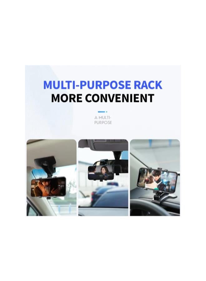 Lifegiverwise Phone Holder, Swivelling Stand Car Phone Holder, Swivelling Stand for Car, Multifunctional Car Dashboard Mobile Phone Holder, 360 Rotatable Retractable Phone Holder (3pcs)