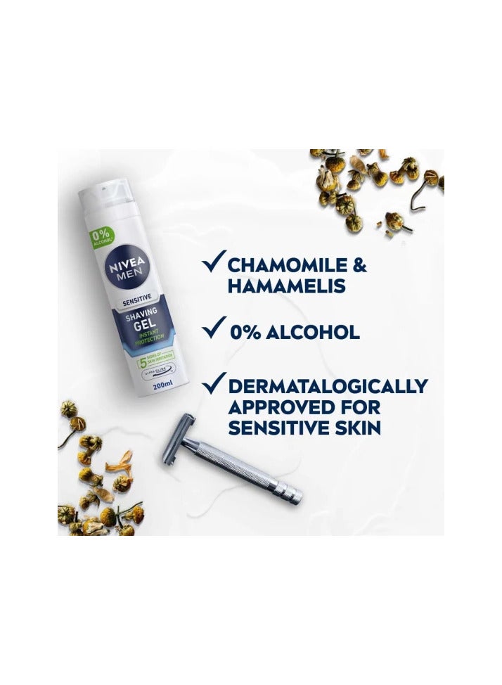 Nivea Shaving Gel Sensitive 200ml - Image 3