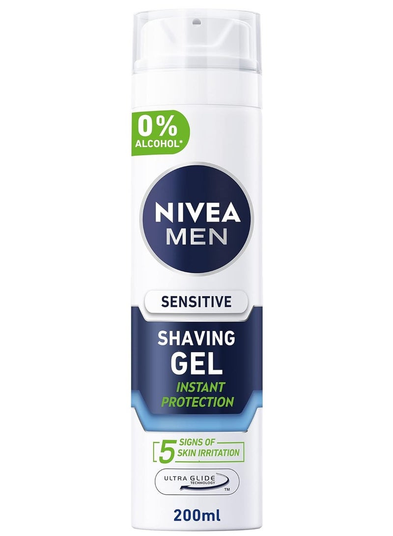 Nivea Shaving Gel Sensitive 200ml - Image 1