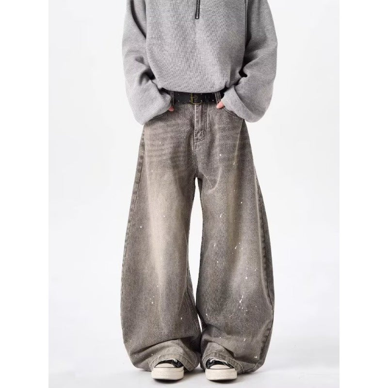 Unisex Classic Denim Jeans Loose Fit Daily Outdoor Wear - Image 3