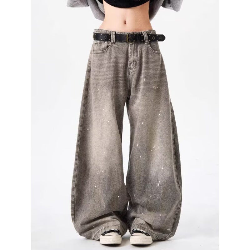 Unisex Classic Denim Jeans Loose Fit Daily Outdoor Wear - Image 2