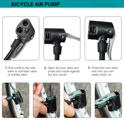 Shopeleven All-in-One Air Pump for Bicycle, Football, Volleyball, Basketball, Balloons & Floats – Dual Valve & Needle (Silver) - Image 3
