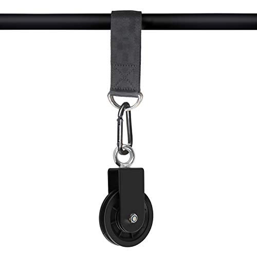 LFJ Cable Pulley with Swing Strap Carabiner Gym Pulley Wheel Set for LAT Pulley System DIY Pull Down Attachment,Ladder Lift,Home Gym Equipment (2) - Image 2