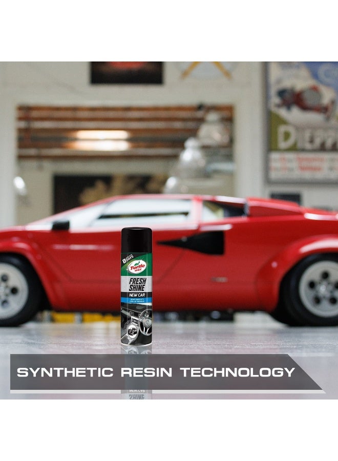 تيرتل واكس ملمع ومجدد مقصورة السيارة "Fresh Shine" من "Turtle Wax" (برائحة السيارة الجديدة) مع ميزة تعطير الجو لمدة 8 أيام - Image 4