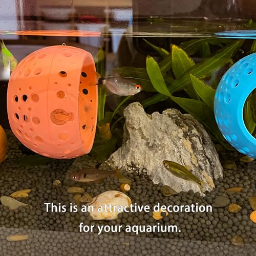 WEWAYKGJ Betta Fish Tunnel with Suction Cup - Aquarium Fish Hideout Shrimp Cave Guppy Fish Tunnel Tank Accessories Aquarium Decor for Small Fish Shrimp (Pink) - Image 3