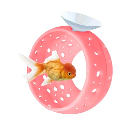 WEWAYKGJ Betta Fish Tunnel with Suction Cup - Aquarium Fish Hideout Shrimp Cave Guppy Fish Tunnel Tank Accessories Aquarium Decor for Small Fish Shrimp (Pink) - Image 1