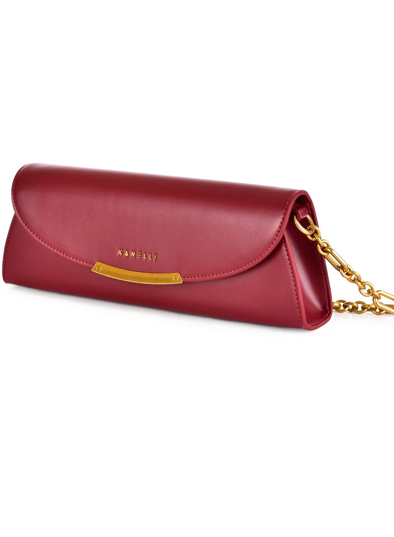 Kanelli Ladies Bags / Purse 1Pc AAY2305149-Wine - Image 1