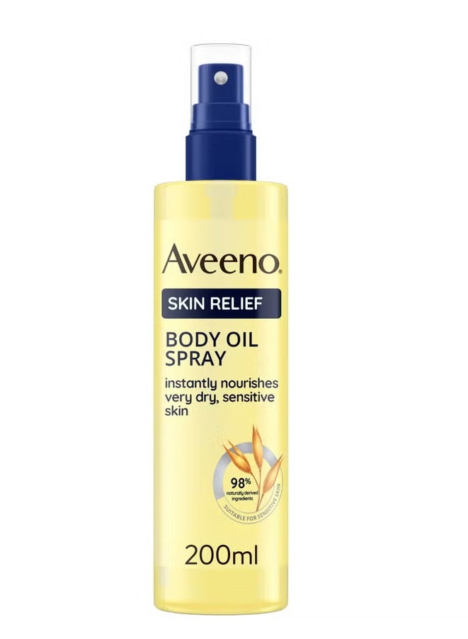 Aveeno Skin Relief Body Oil Spray 200ml - Image 1
