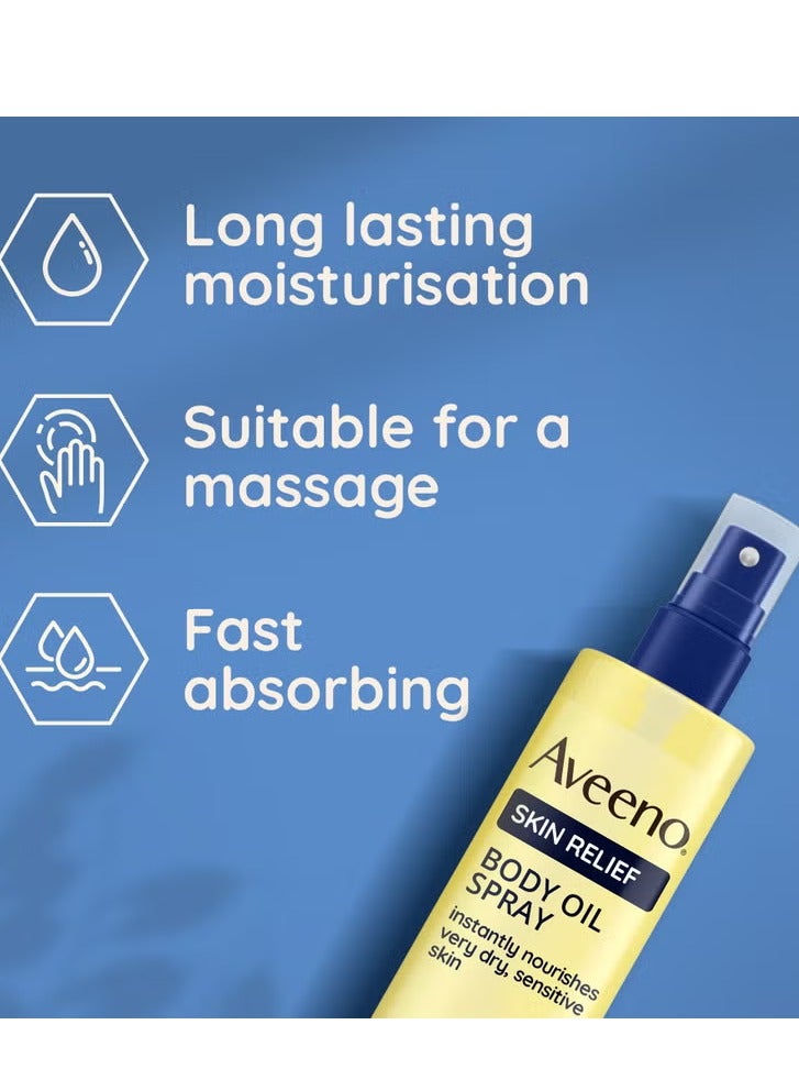 Aveeno Skin Relief Body Oil Spray 200ml - Image 2
