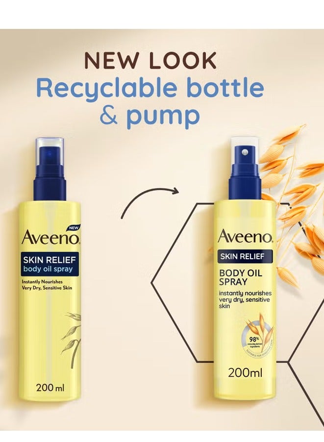 Aveeno Skin Relief Body Oil Spray 200ml - Image 4