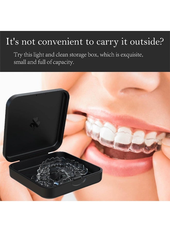 ARGOMAX Retainer Case, ARGOMAX Aligner Case, Braces Box Compatible with Invisalign, 1 Piece Orthodontic Box (Black). - Image 3