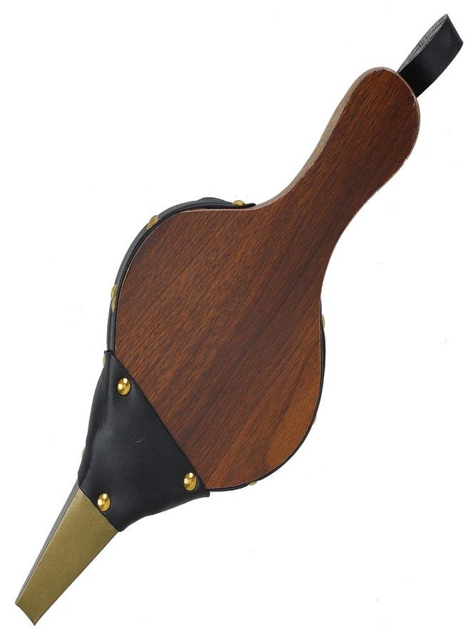 Fubeasi Z-Color 1PCS Brown Wood Fireplace Bellows 12" x 4.9" Outdoor Cooking Fan Air Blower - Image 3