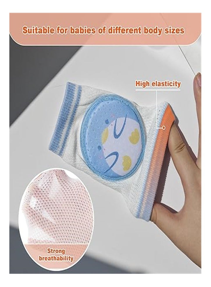 Goolsky 3 Pairs Baby Knee Pads for Crawling–Anti-Slip Infant Kneepads, Adjustable Elastic Leg Warmers,Baby Knee Protector for Toddler, Infant, Girl, Boy, Crawler,Unisex Baby Toddlers Knee pads - Image 3