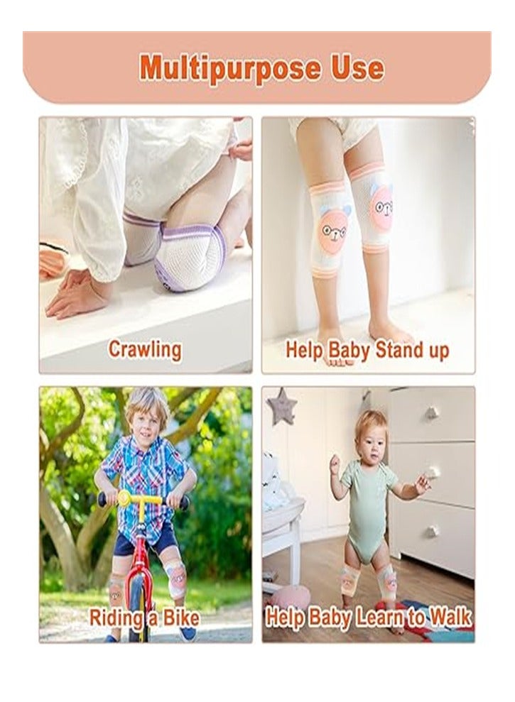 Goolsky 3 Pairs Baby Knee Pads for Crawling–Anti-Slip Infant Kneepads, Adjustable Elastic Leg Warmers,Baby Knee Protector for Toddler, Infant, Girl, Boy, Crawler,Unisex Baby Toddlers Knee pads - Image 2