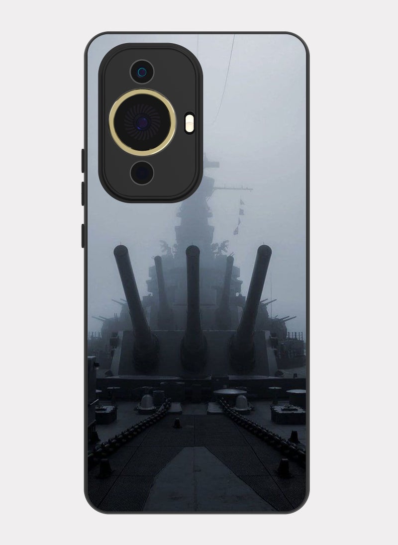 بكسلات كفر هواوي نوفا 11 برو سفينة حربية اسود - Image 1