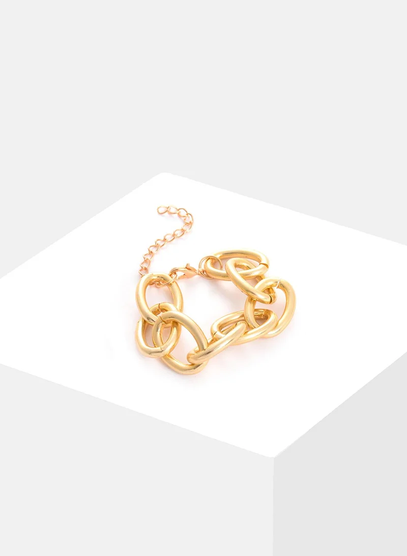SOHI Contemporary Link Artificial Bracelet Jewellery