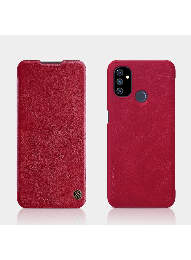 Nillkin Case For OnePlus Nord N100 QIN Series Crazy Horse Texture Horizontal Flip Leather Case with Card Slot - Image 1