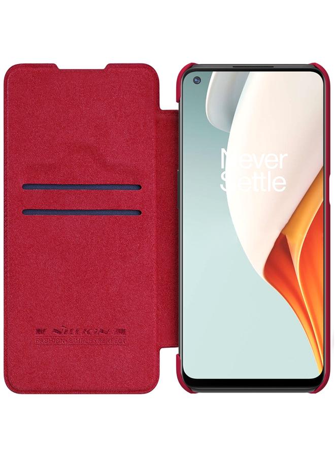 Nillkin Case For OnePlus Nord N100 QIN Series Crazy Horse Texture Horizontal Flip Leather Case with Card Slot - Image 4