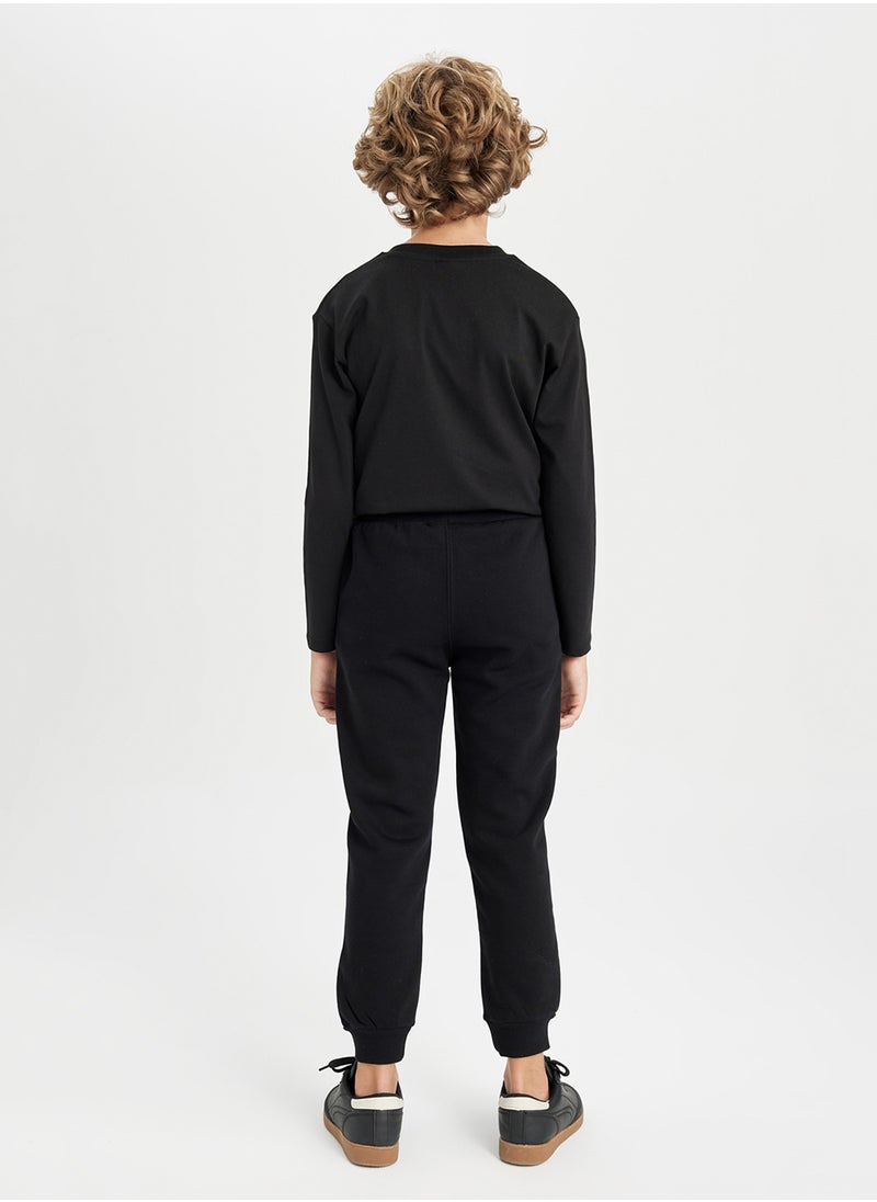 DeFacto Nba Chicago Bulls Black Elasticated Cuff Jogger Pants With Pockets  - Image 2