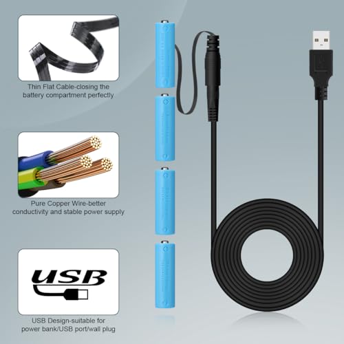 Lenink Power Supply Cable for AA Battery, Replace AA Battery - Image 2