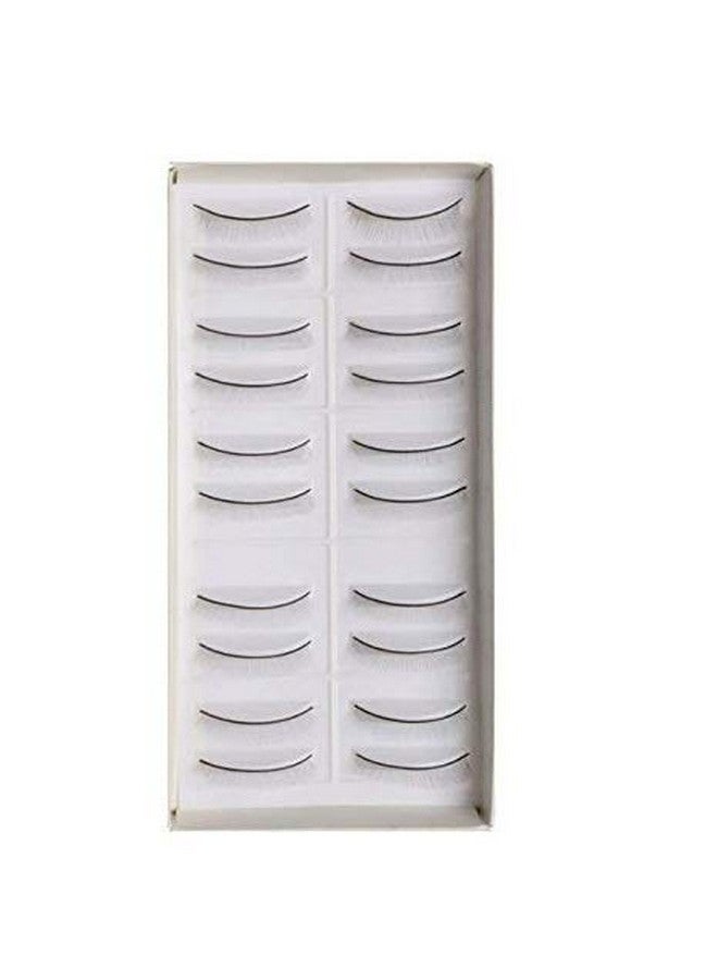 DNHCLL 10 Pairs Black Terrier Practice False Eyelashes Fashion Naked Makeup Slim Simulation False Eyelashes For Practicing On Mannequin Head Eyelashes Extensions Supplies - Image 1