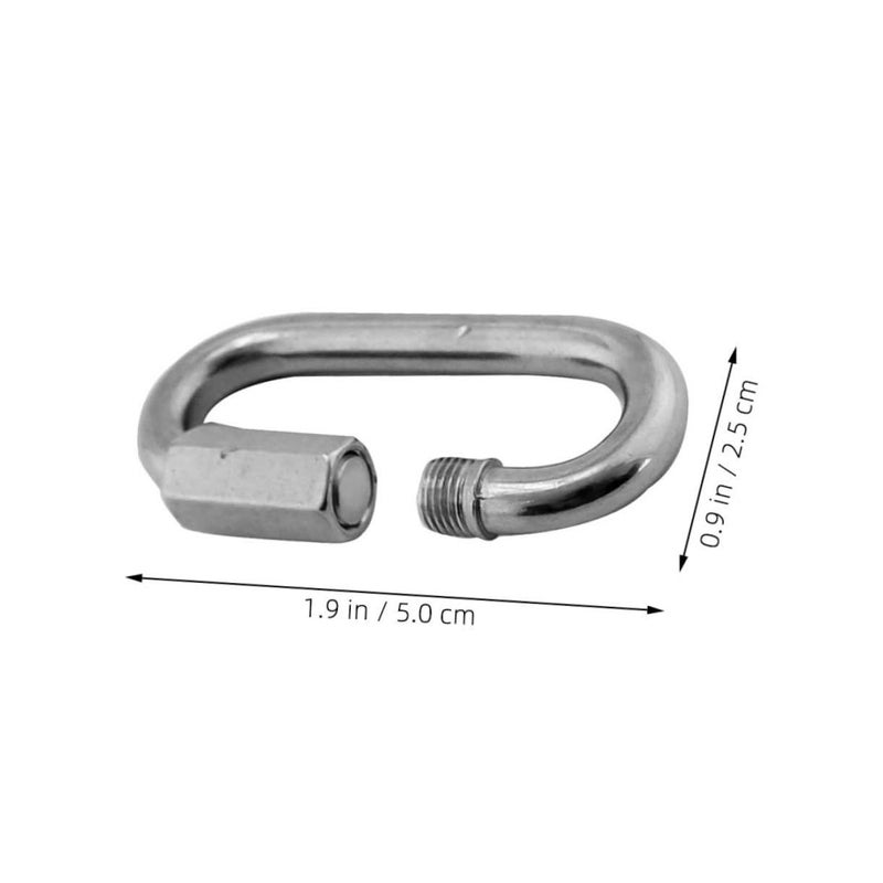 5 Pieces Stainless Steel Chain Connectors Threaded Link Connectors For Heavy Duty Chain Connections - Image 3