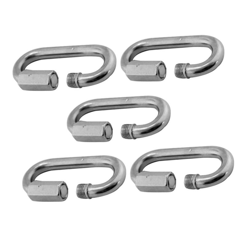 5 Pieces Stainless Steel Chain Connectors Threaded Link Connectors For Heavy Duty Chain Connections - Image 2