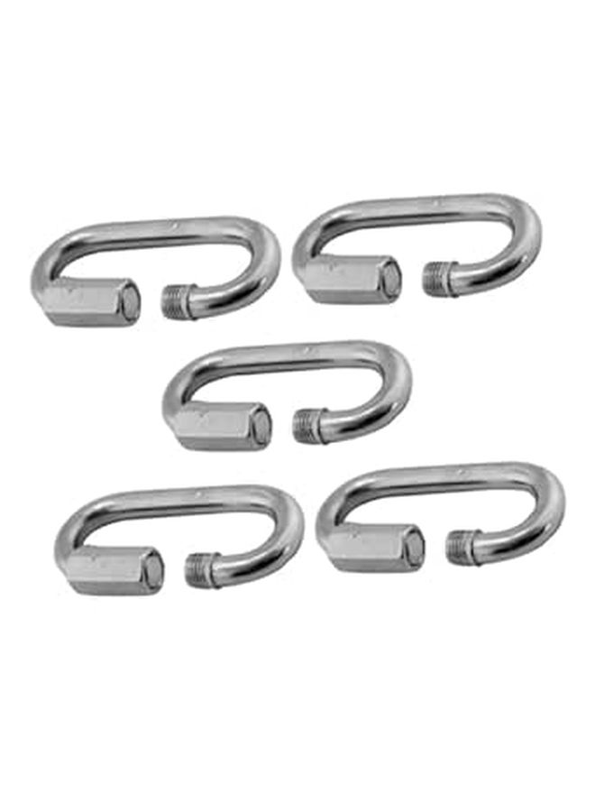 5 Pieces Stainless Steel Chain Connectors Threaded Link Connectors For Heavy Duty Chain Connections - Image 1