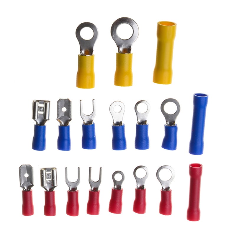300Pcs Assorted Insulated Electrical Wire Terminals Crimp Connectors Spade Set Kit Assortment Box Design Portable - Image 5