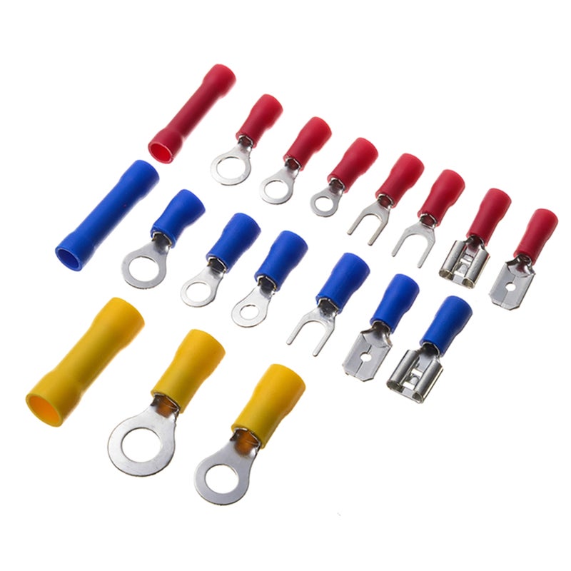300Pcs Assorted Insulated Electrical Wire Terminals Crimp Connectors Spade Set Kit Assortment Box Design Portable - Image 4