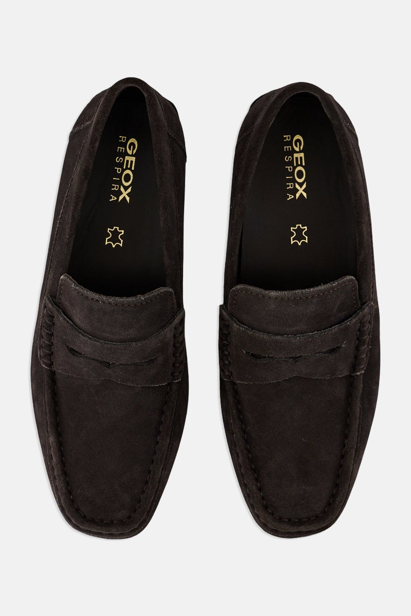 GEOX Men U KOSMOPOLIS GRIP Slip On Loafers, Mud Grey - Image 3