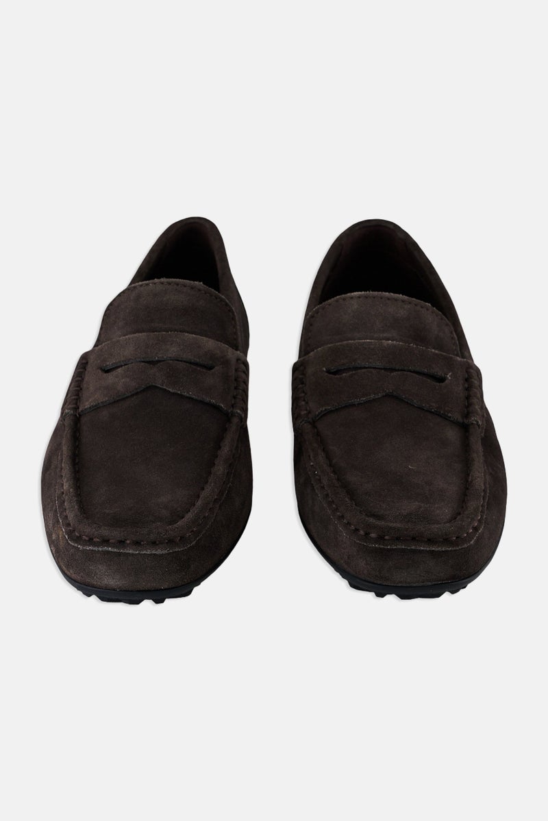 GEOX Men U KOSMOPOLIS GRIP Slip On Loafers, Mud Grey - Image 4