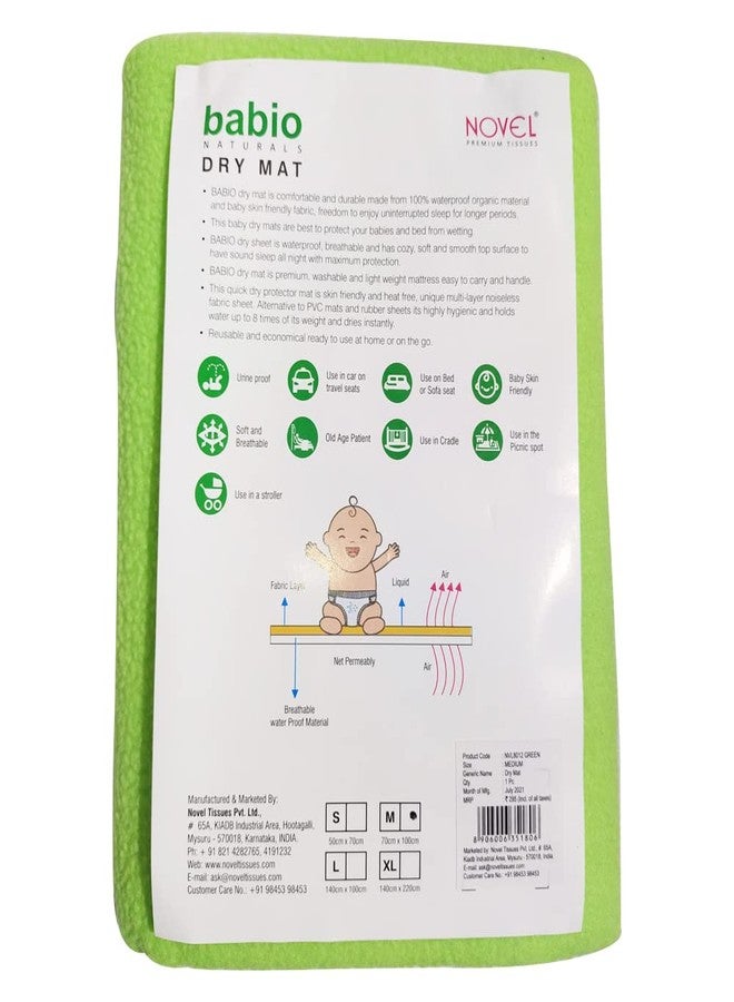 NOVEL Microfiber Baby Bed Protecting Mat (Green, Extra Large) - Image 4