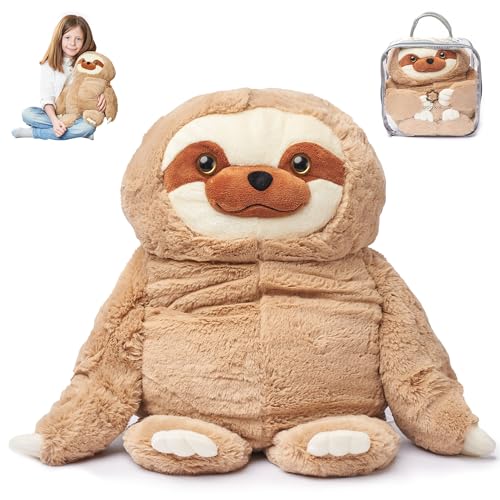 ODOXIA Big Weighted Animals for Anxiety 5lb Sloth Stuffed Weighted Plush for Kids Adults Weighted Stuffed Animals Weighted Plushies Weighted Plushie - Image 1