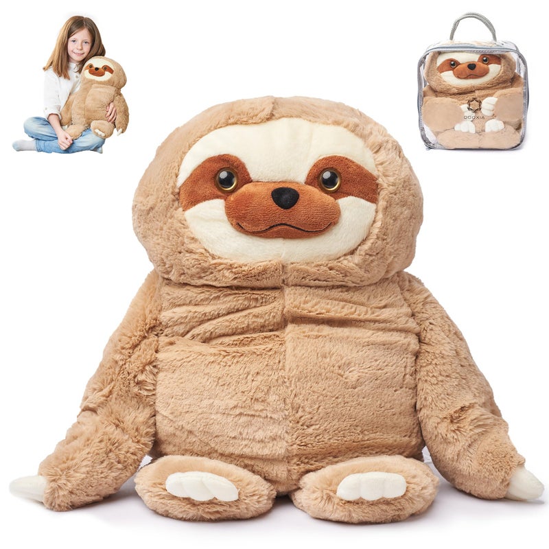 ODOXIA Big Weighted Animals for Anxiety 5lb Sloth Stuffed Weighted Plush for Kids Adults Weighted Stuffed Animals Weighted Plushies Weighted Plushie - Image 2