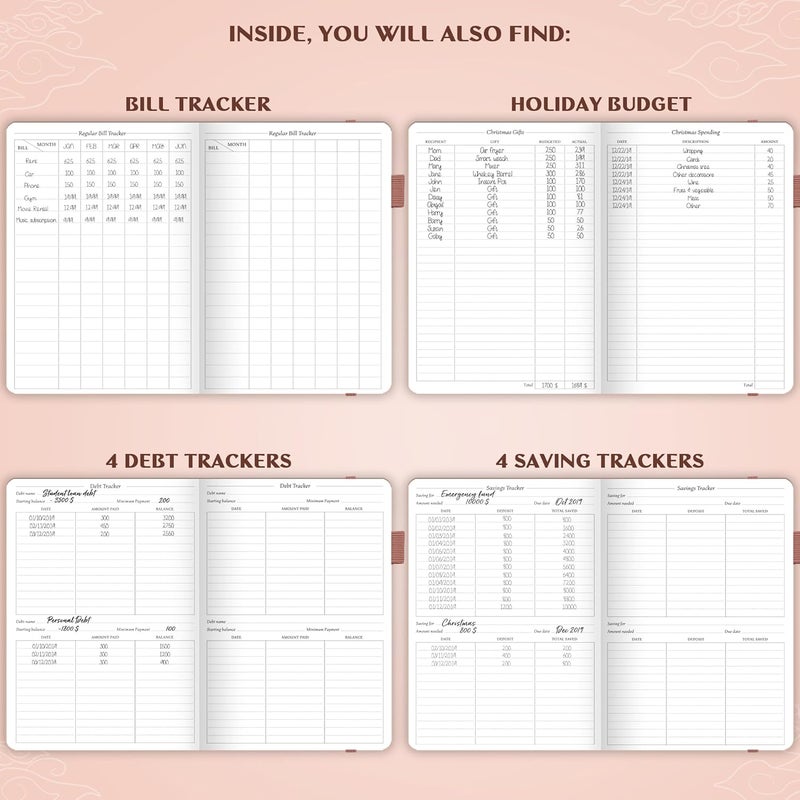 Legend Planner Legend Budget Planner – Financial Organizer Book. Money Account & Expense Tracker Notebook Journal for Household Monthly Budgeting (Rose Gold) - Image 5