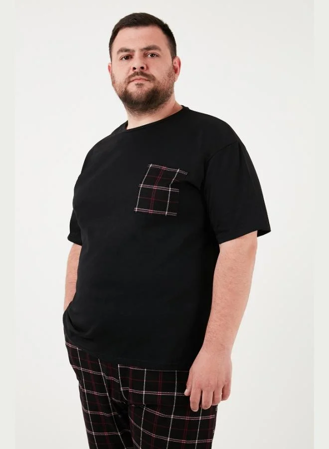 Buratti  Buratti Cotton Regular Fit Plus Size Pajama Set Men's Pajama Set 6572002B for Men | Best Price UAE