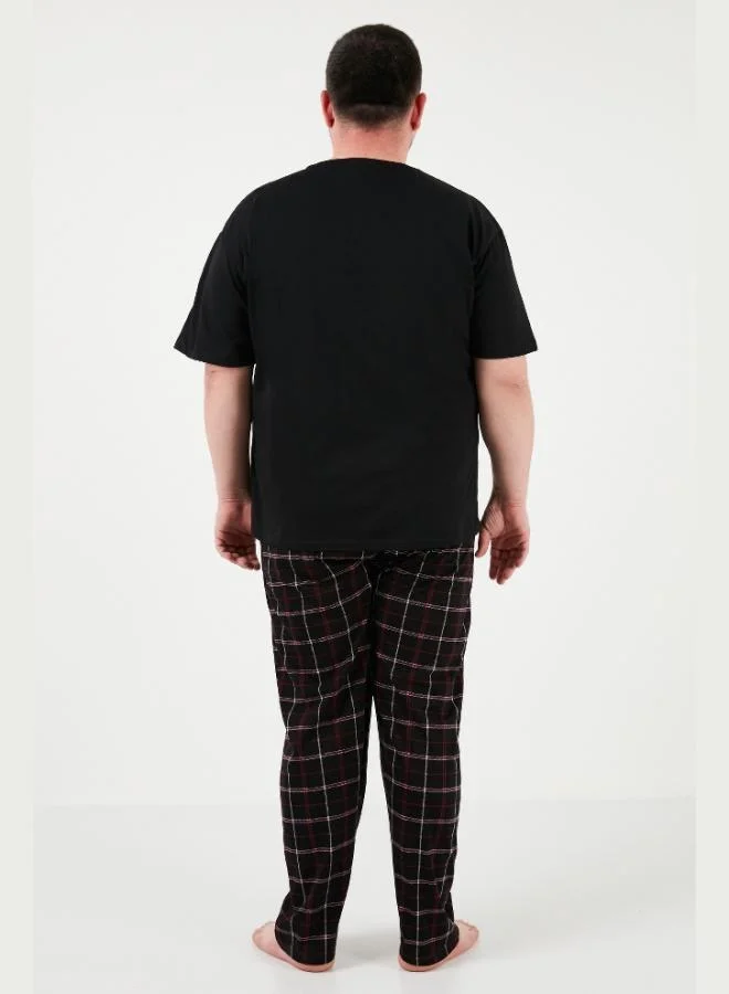 Buratti  Buratti Cotton Regular Fit Plus Size Pajama Set Men's Pajama Set 6572002B for Men | Best Price UAE