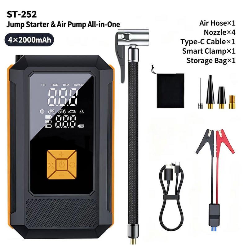 Suitu ST-252 2-in-1 Car Jump Starter and Air Compressor - Image 1